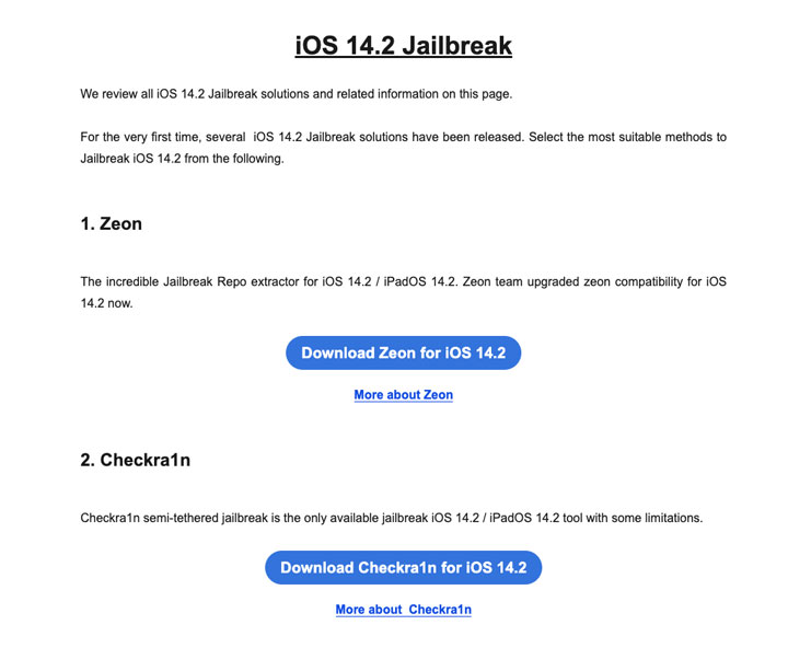 越狱工具Checkra1n支持iOS14.2折腾仍需谨慎