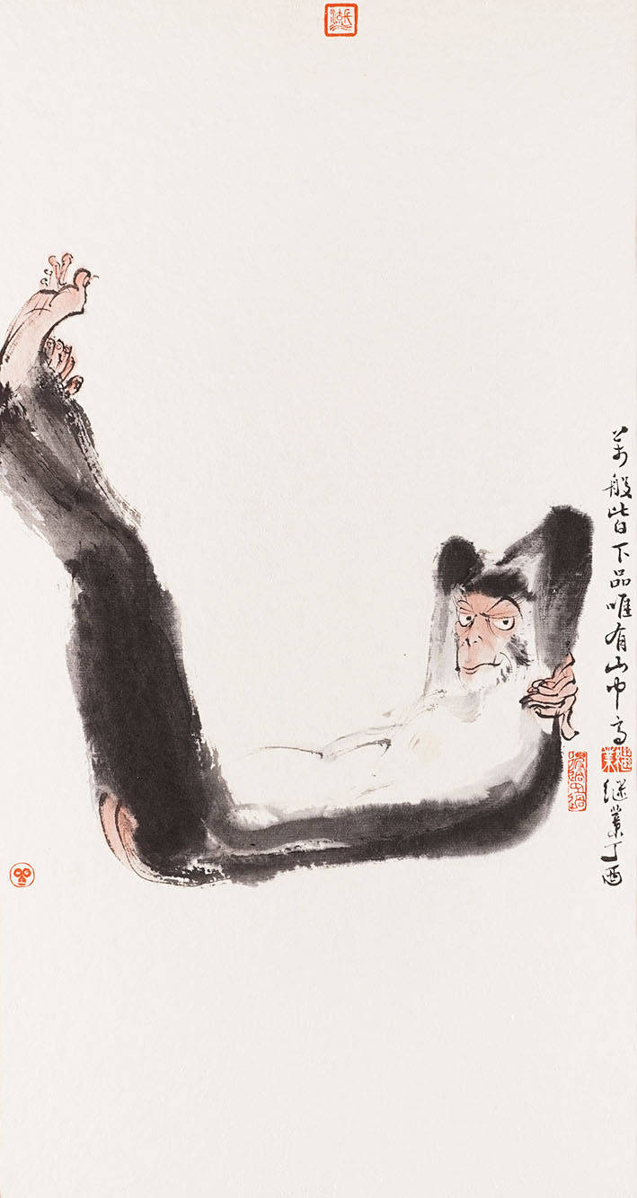 他画的猴子都是来搞笑的吗？让人看得停不下来