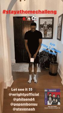 球星颠卫生纸挑战,东契奇崴脚瞬间