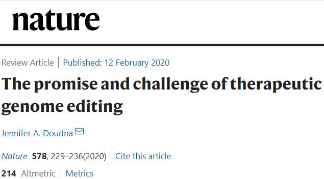 诺奖得主讲述基因编辑狂喜与忧虑,诺奖公布基因编辑