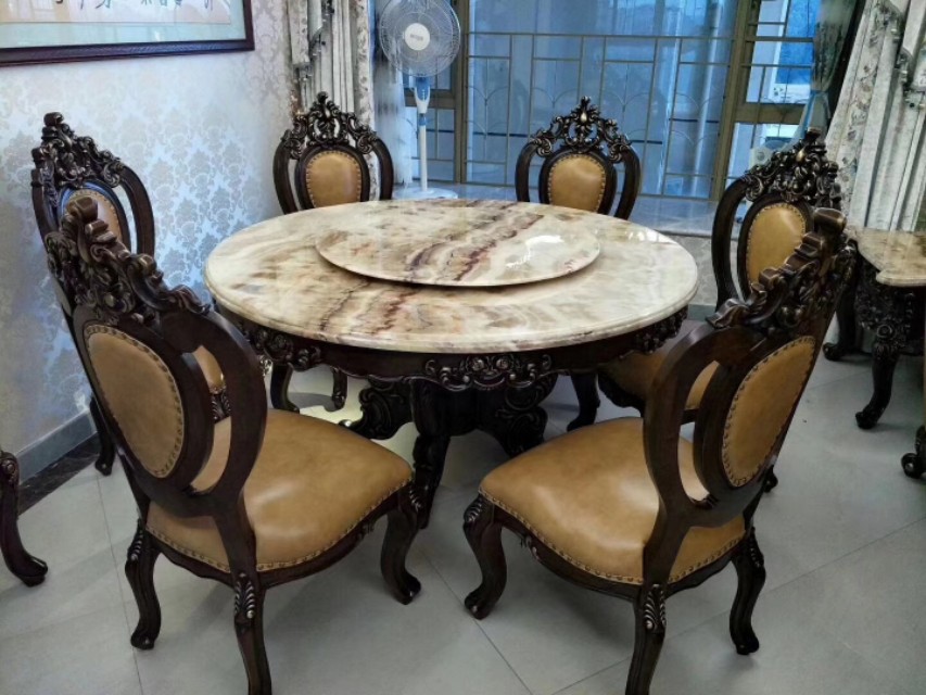 欧式餐台最新款2023高档大气,欧式风格餐台设计