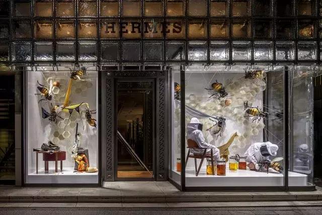 2016年成都爱马仕橱窗,爱马仕东京银座橱窗设计