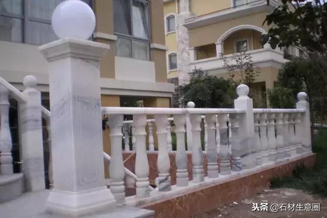 100种石材栏杆图片大全,汉白玉石柱栏杆多少钱一米