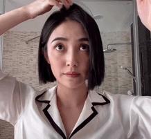 适合拽姐的简单短发霸气发型,拽拽的短发发型