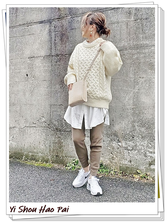 airmax配什么鞋好看,轻熟风搭配白色运动鞋