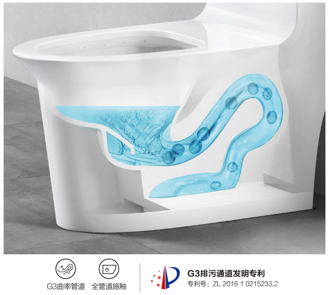 新型永不堵塞节水马桶,换一个智能马桶