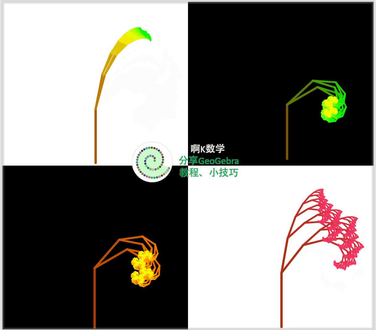 利用迭代制作分形树,迭代分形树