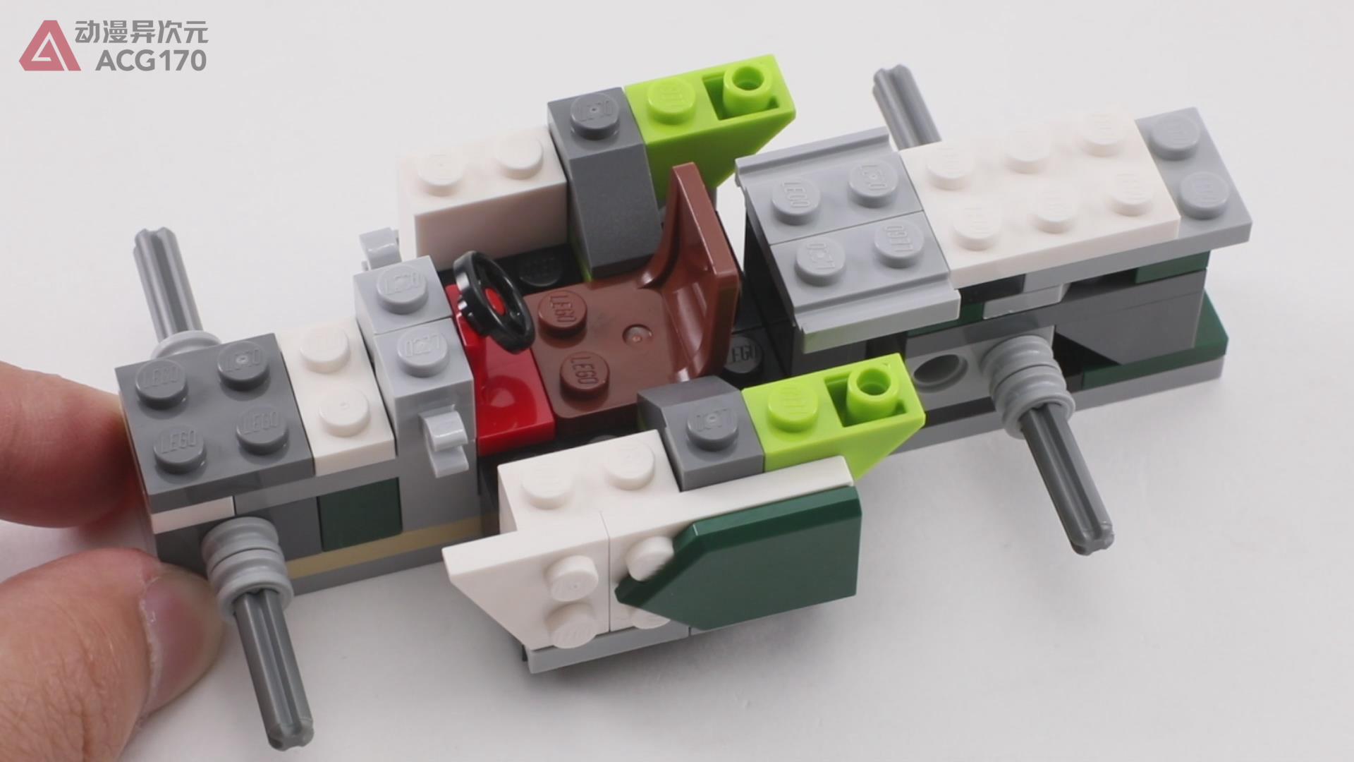 乐高积木简单的飞车,乐高积木火箭变形