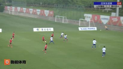 国足未来新希望!20岁1米90鲁能后防新星昨晚热身赛终迎“爆发”