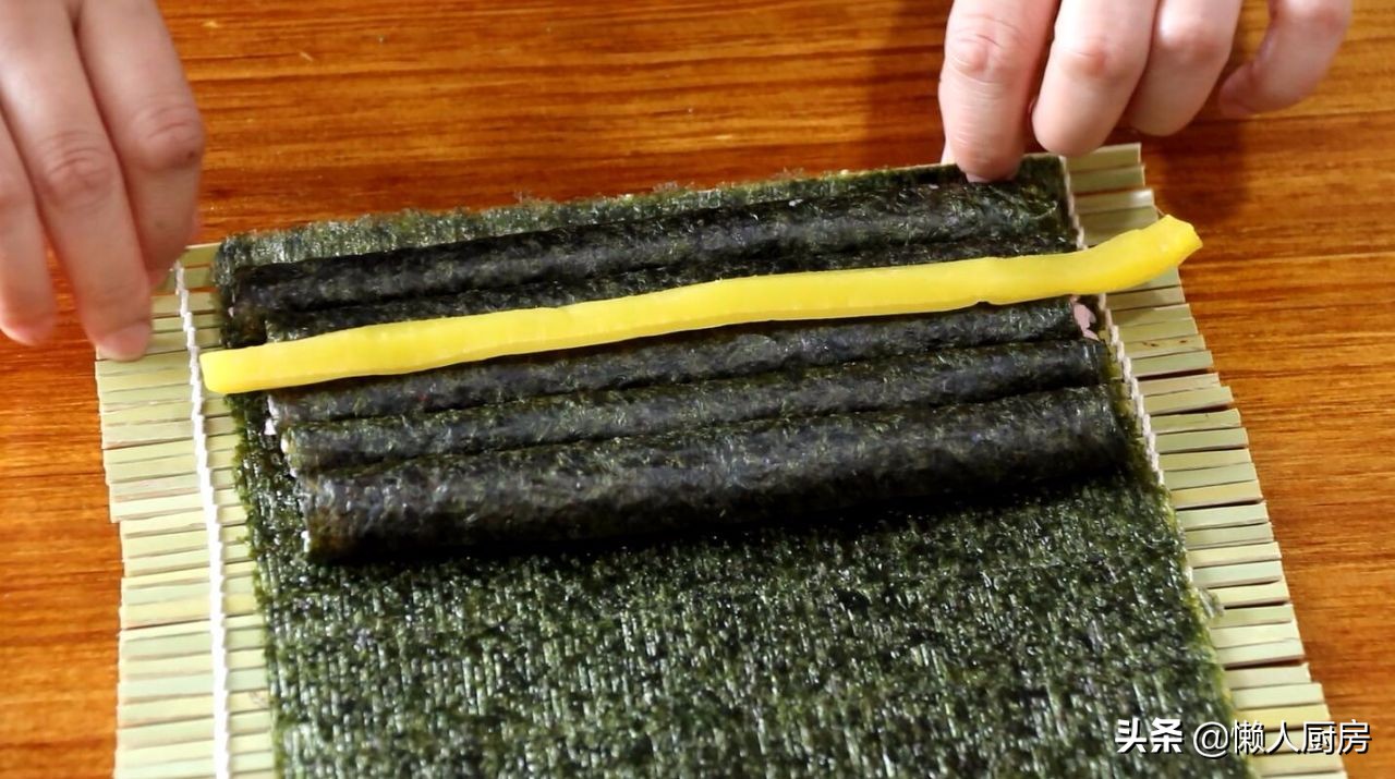 寿司的花样卷法,寿司基本卷花样