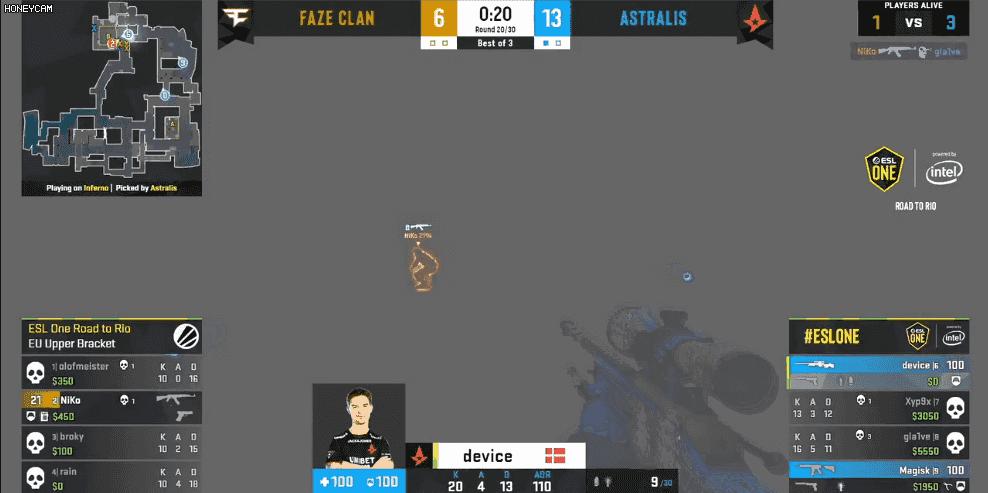 fazevsmouz现在比分,faze对阵a队