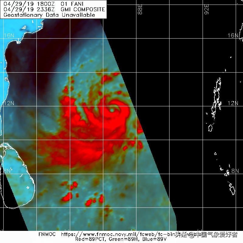 印度台风拐点最新,印度台风法尼风眼