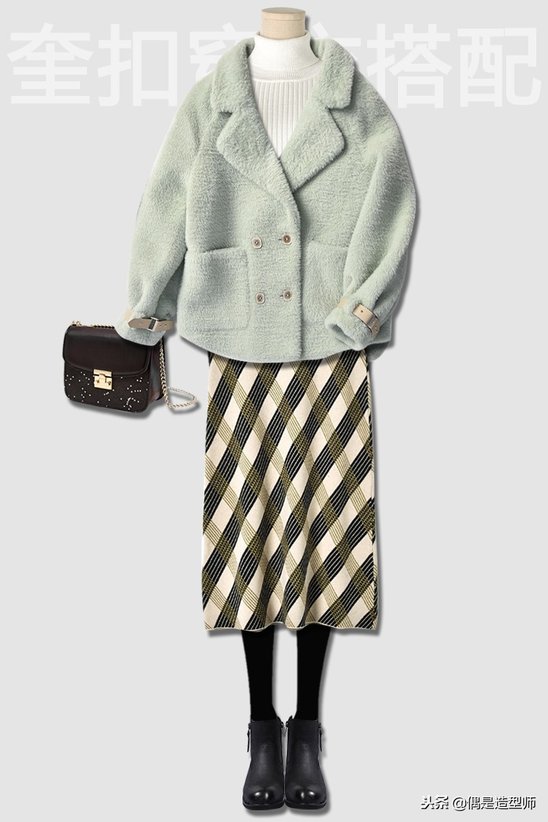 冬季穿搭女生小个子150成熟一整套,5套小个子女生穿搭示范