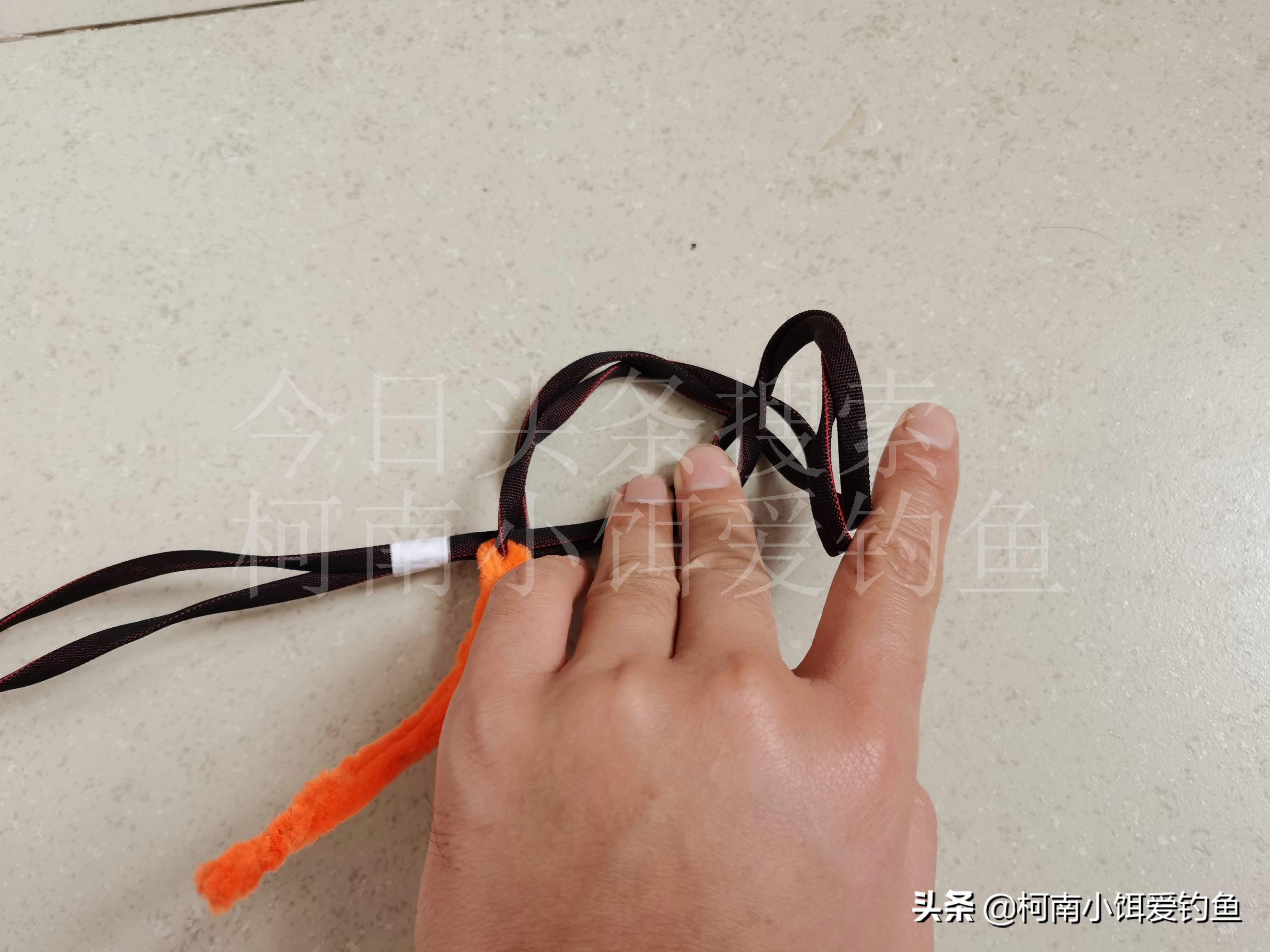 新手学钓鱼鱼线打结教程,钓鱼技巧鱼线打结方法图解