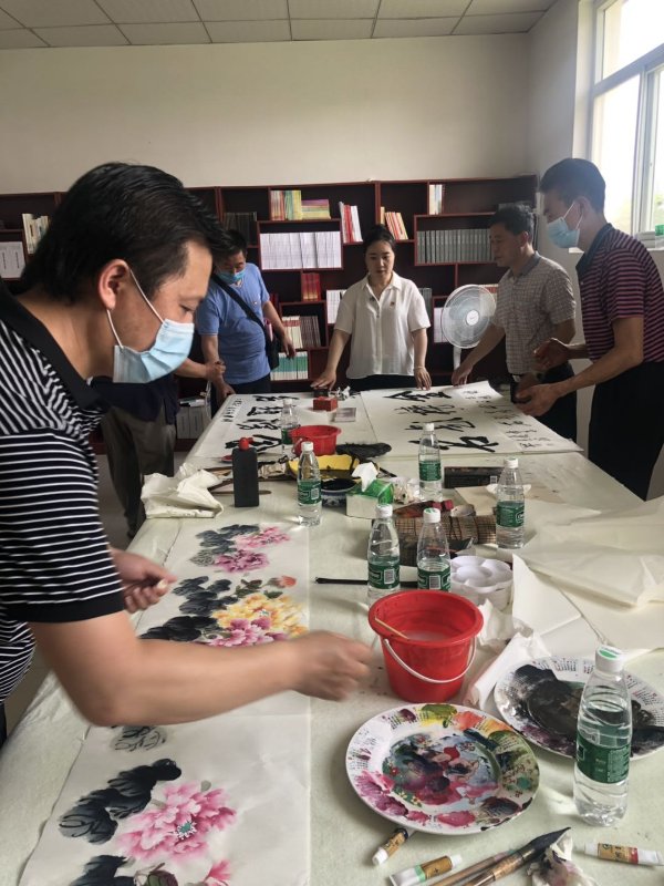 河北保定:隶都景苑文化共建笔墨丹青庆“七一”