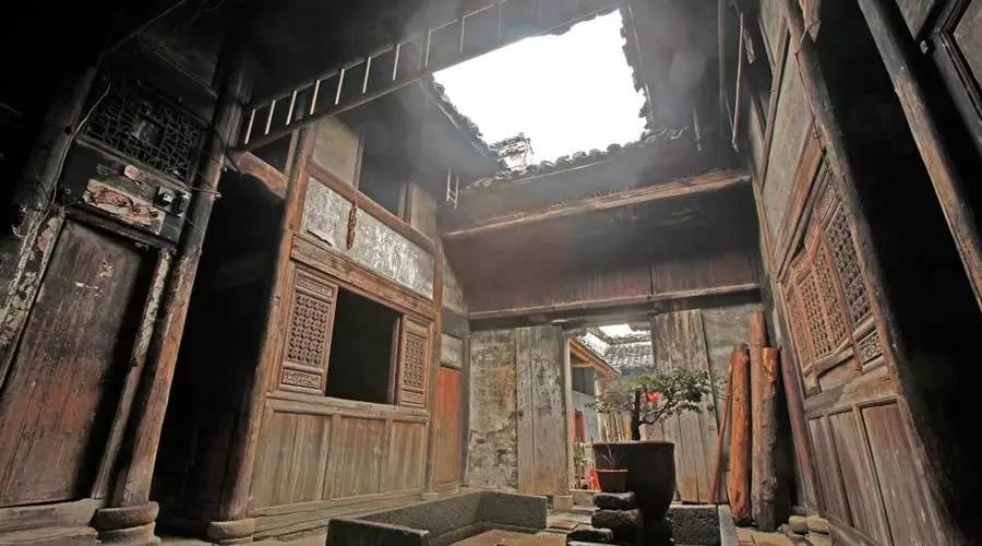 古建筑的风水布局,四水归堂天井养气