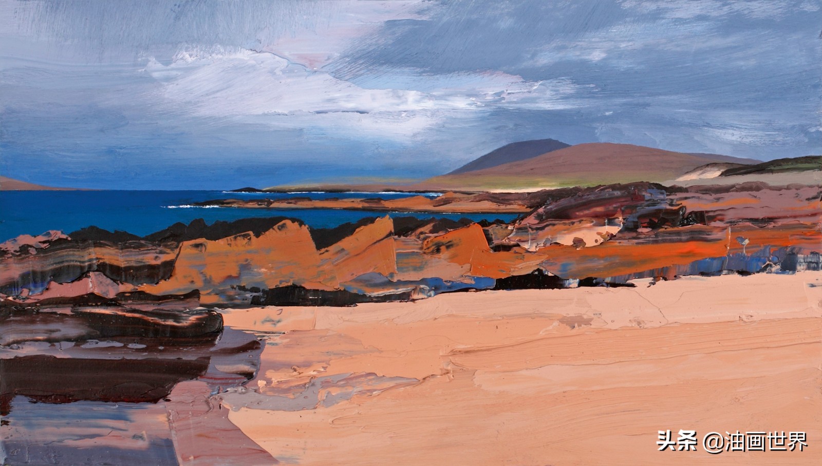 美国画家大峡谷古典风景油画,美国油画家埃里克瓦列斯的风景画