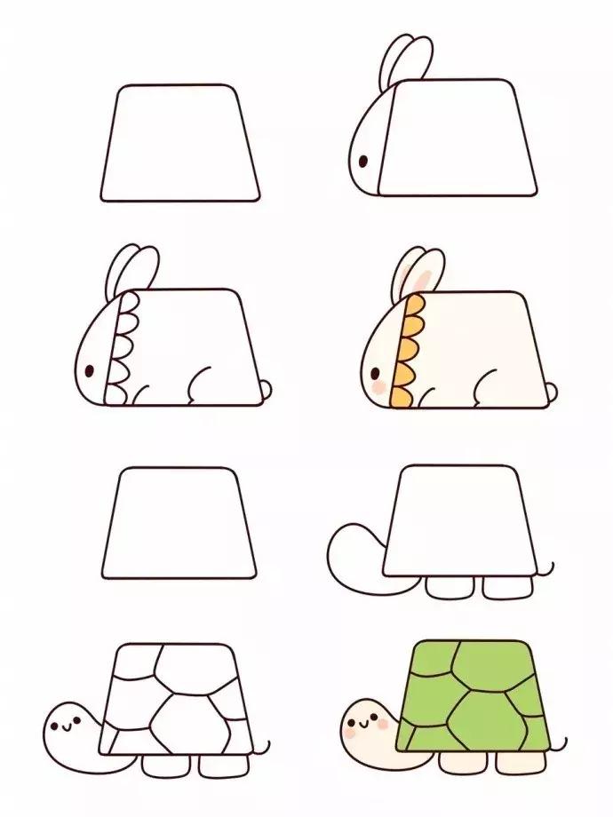 简笔画笔画小动物,简笔画大全小动物简笔画