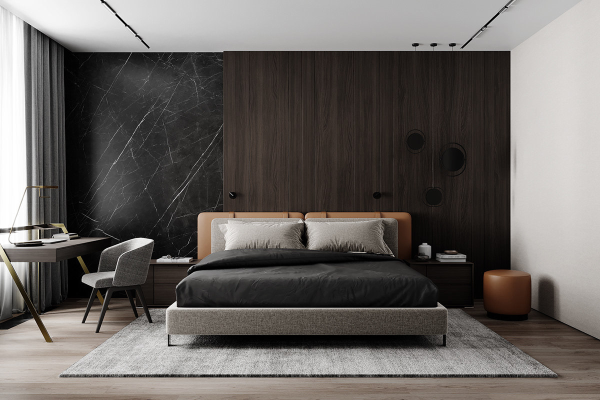 轻奢风格干净的空间,轻奢原木风装修高级感