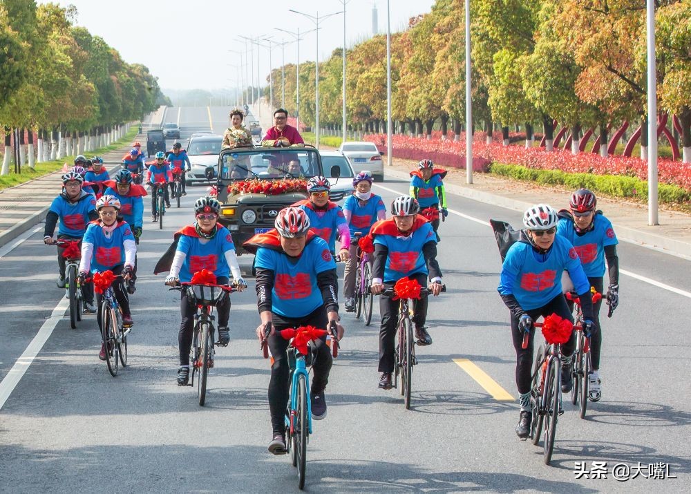 别样的创意婚礼：自行车婚礼，昨天九江这对新人火爆浔城！