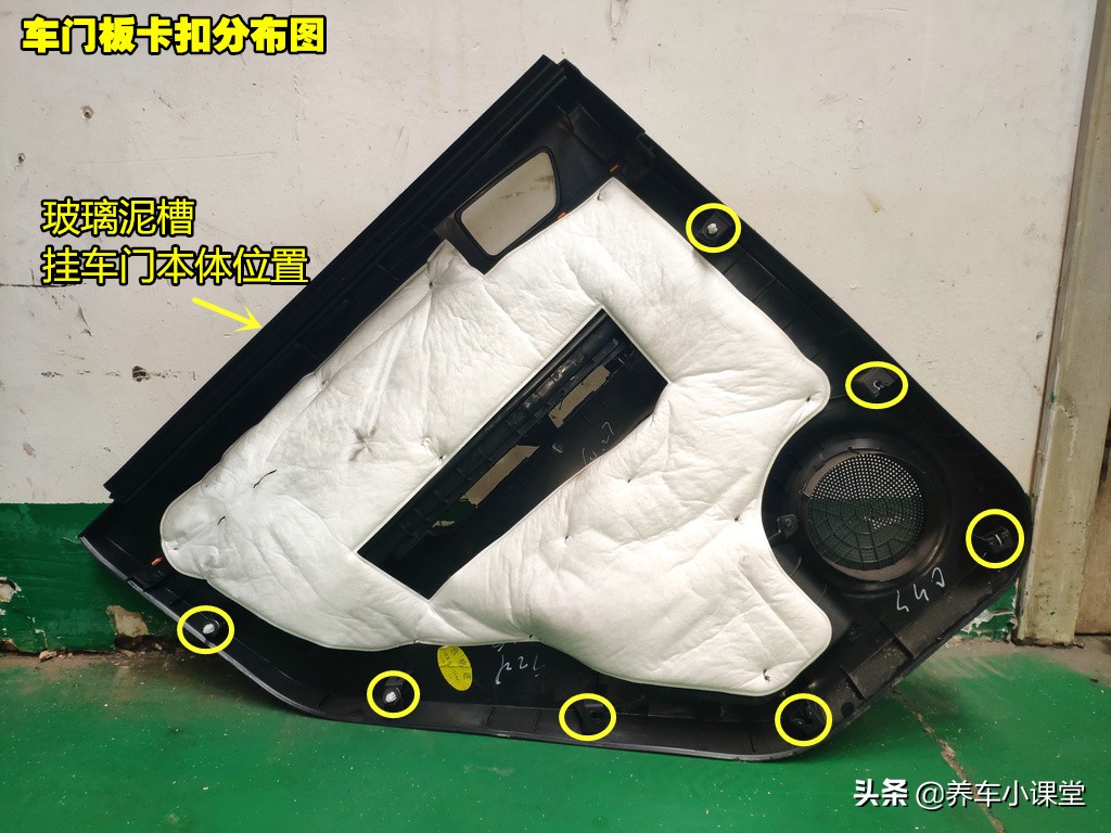 汽车门内卡扣拆卸技巧,汽车门内手扣拆卸