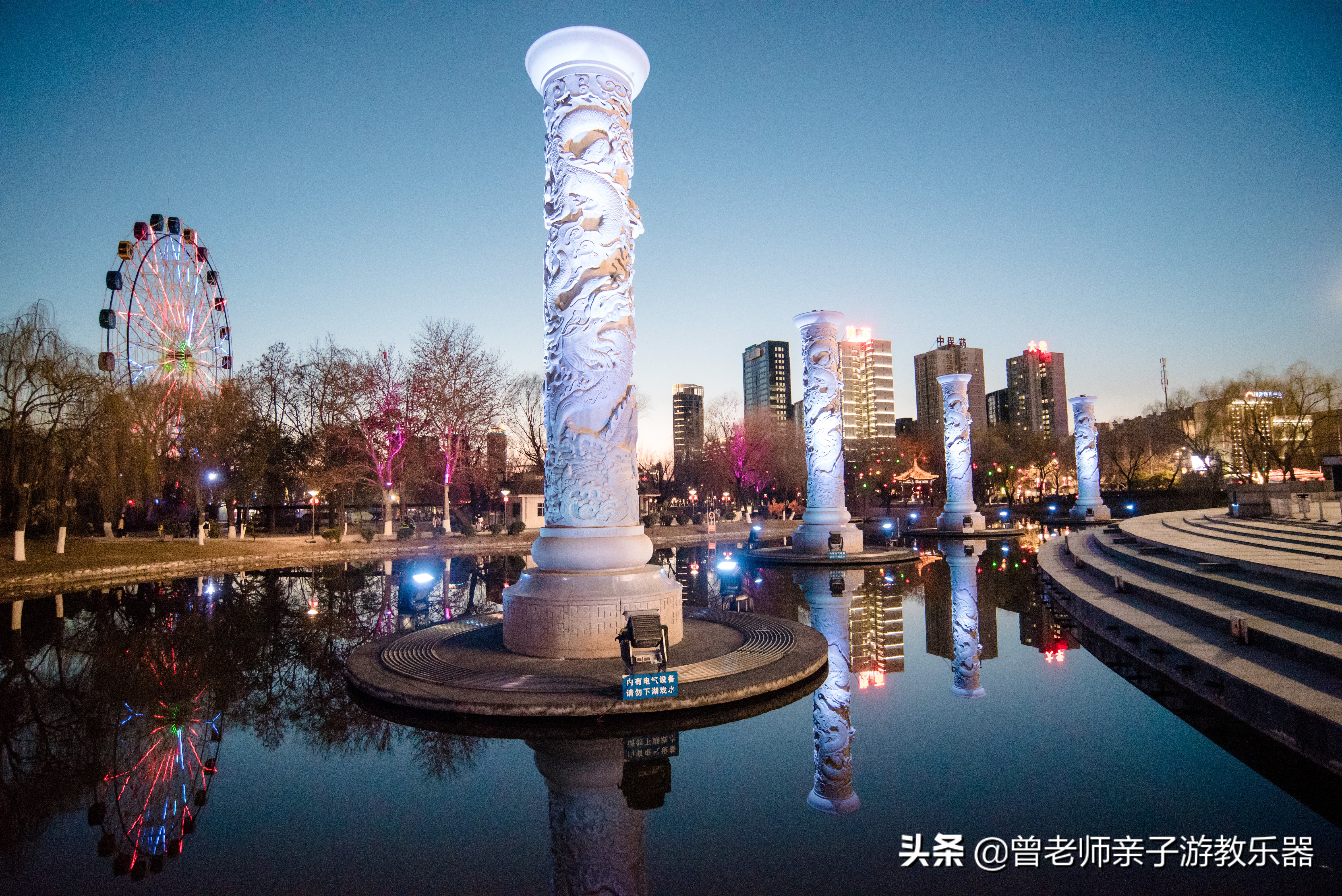 咸阳夜游游玩,西安咸阳湖景区