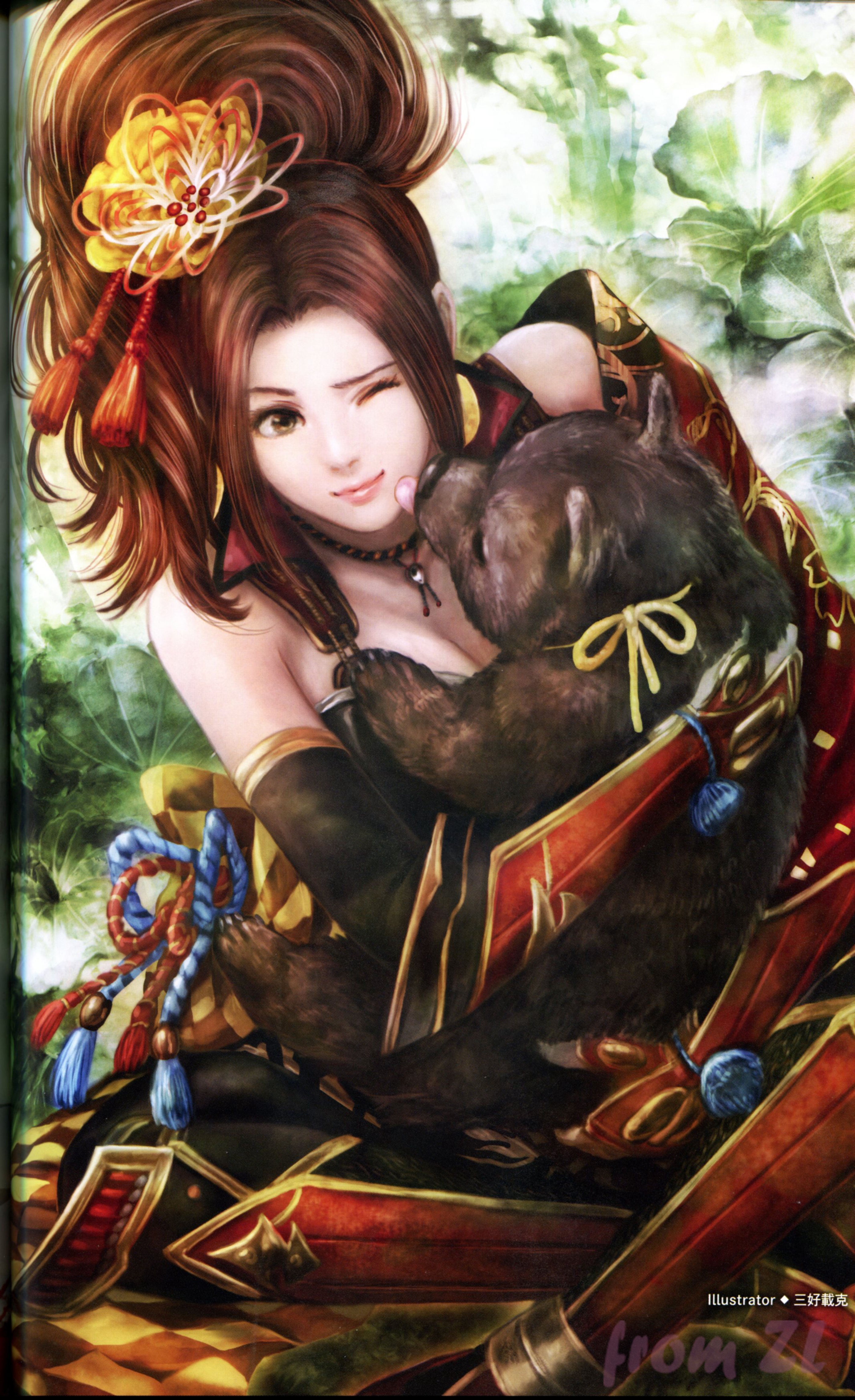 战国无双4设定角色原画集，神无双极意55名武将CG插画壁纸欣赏