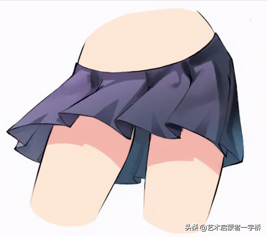 色彩布褶怎么画更好看,绘画教程衣服怎么画新手必看