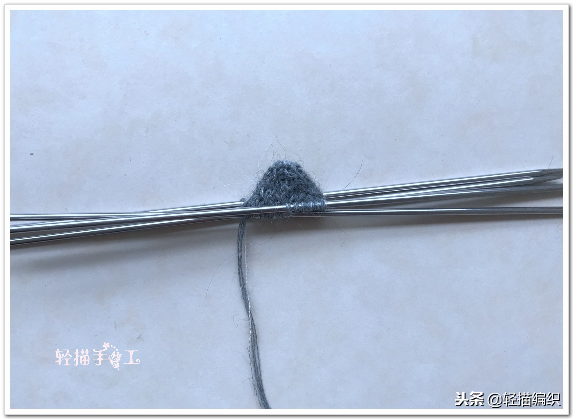 从脚尖开始往下织的毛线袜,手编毛线袜从脚尖开始编织