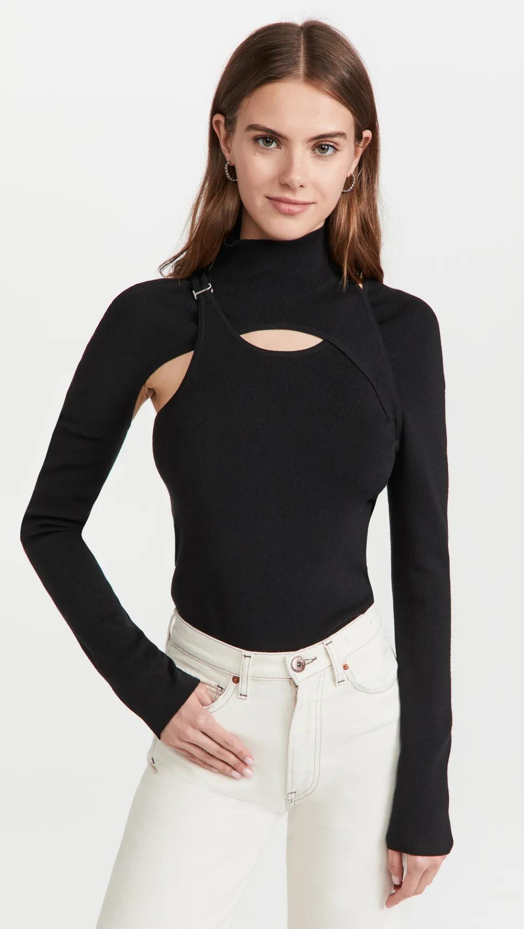 气质针织秋冬穿搭一整套,明星同款针织衫日常穿搭