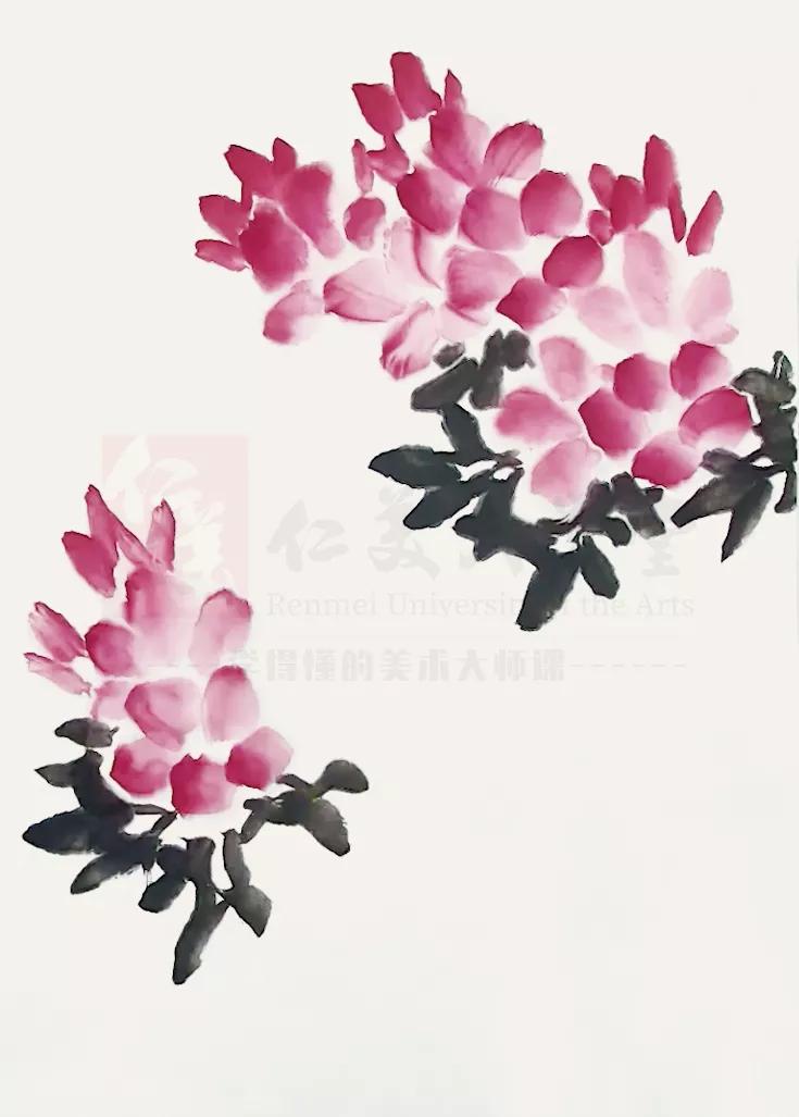 名家六尺杜鹃花国画欣赏,中国最美杜鹃花国画作品