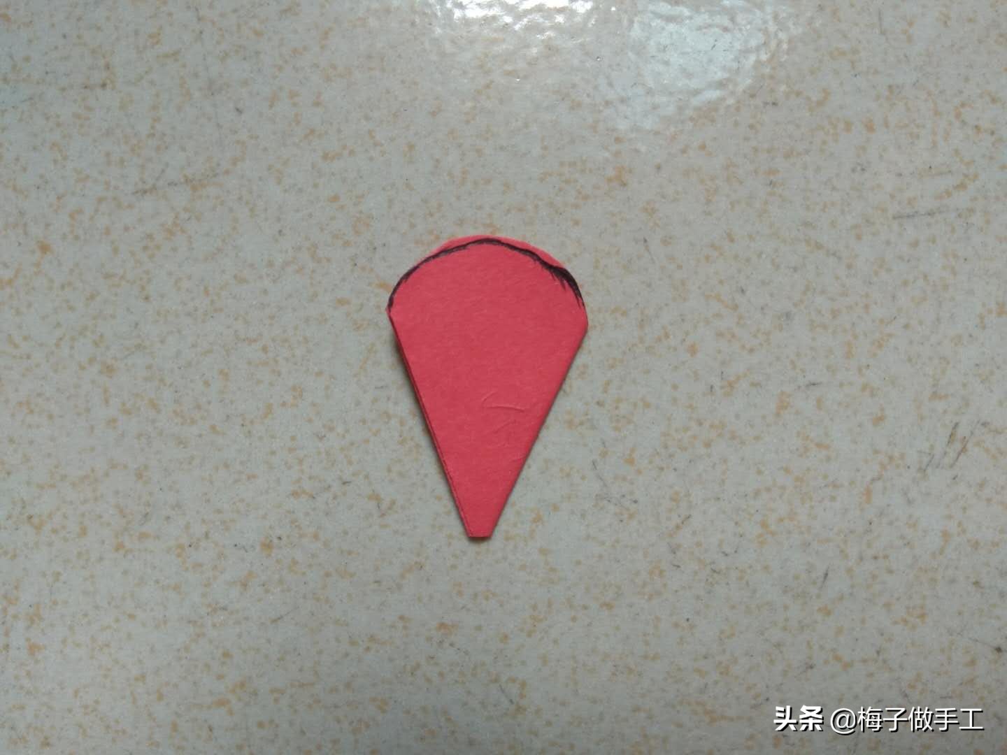 520送情侣玫瑰花折纸简单漂亮,情人节送玫瑰花手工折纸