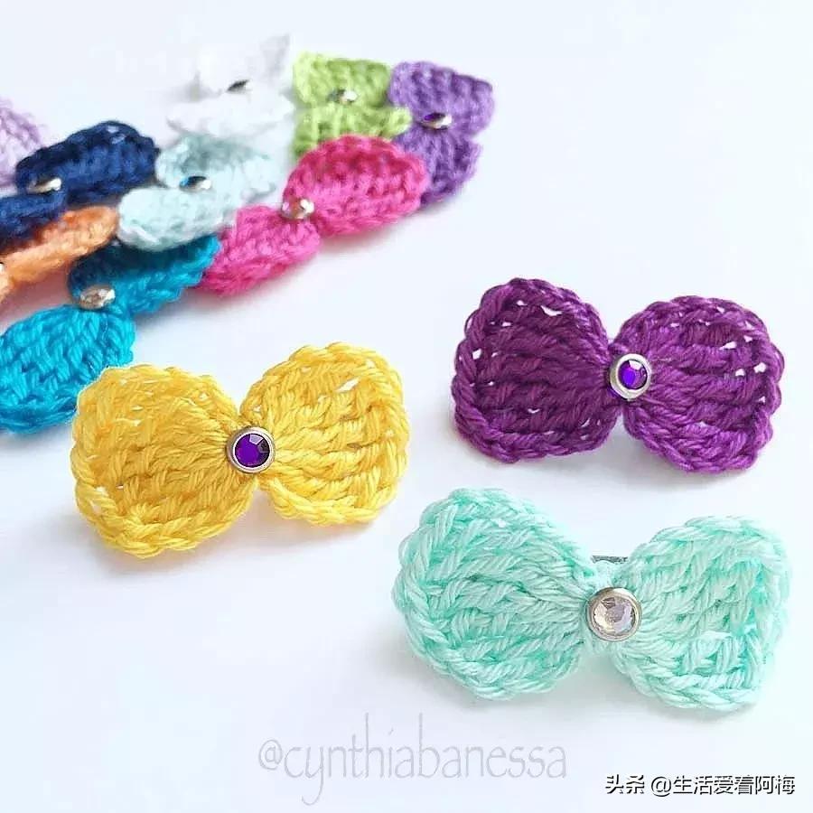 钩针编织时尚首饰项链视频教程,柠檬耳环钩针图解