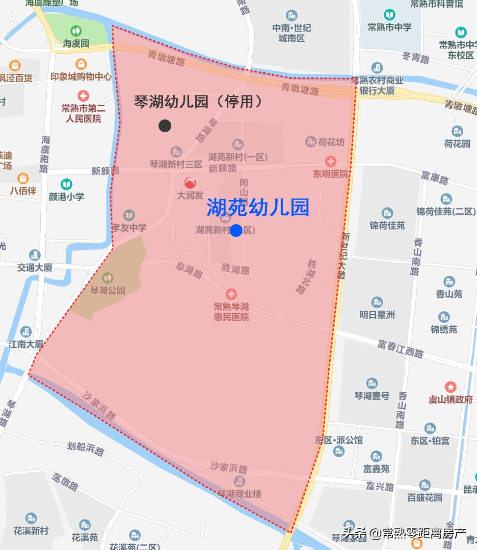 常熟小学学区分布图2021,2019常熟中学学区怎样划分