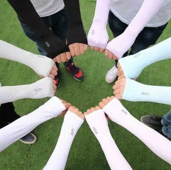 跑男戴的防晒袖,假袖子跑男穿搭