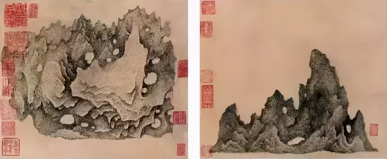 历代中国画中的奇石,中国画奇石作品欣赏