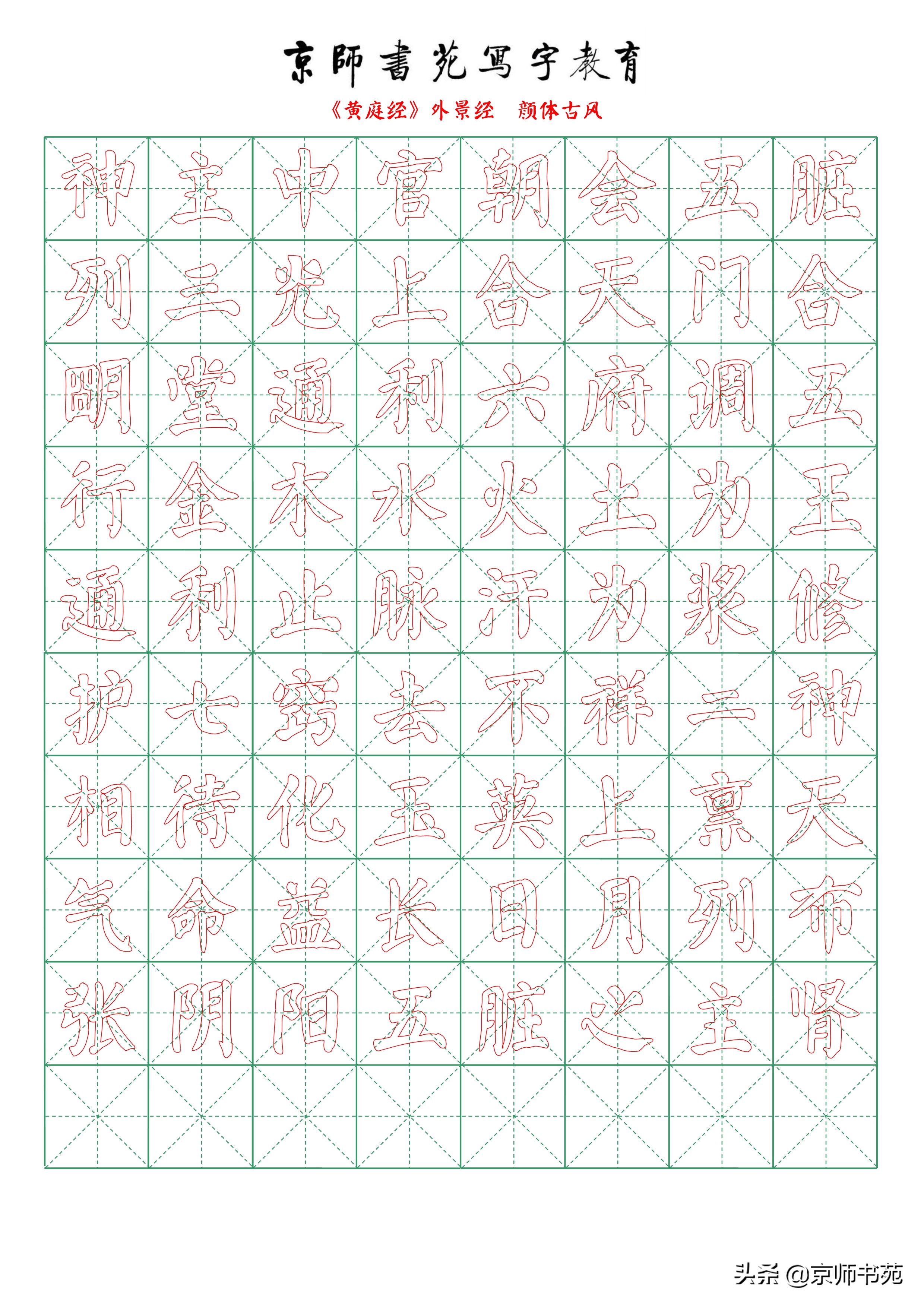 黄庭经单字放大高清,黄庭经临摹要点指南