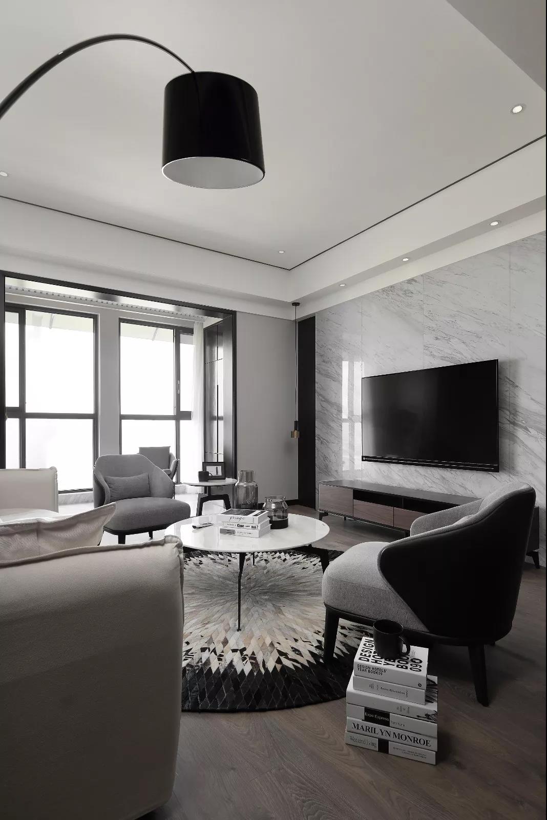全屋极简黑白灰,黑白灰风格全屋效果