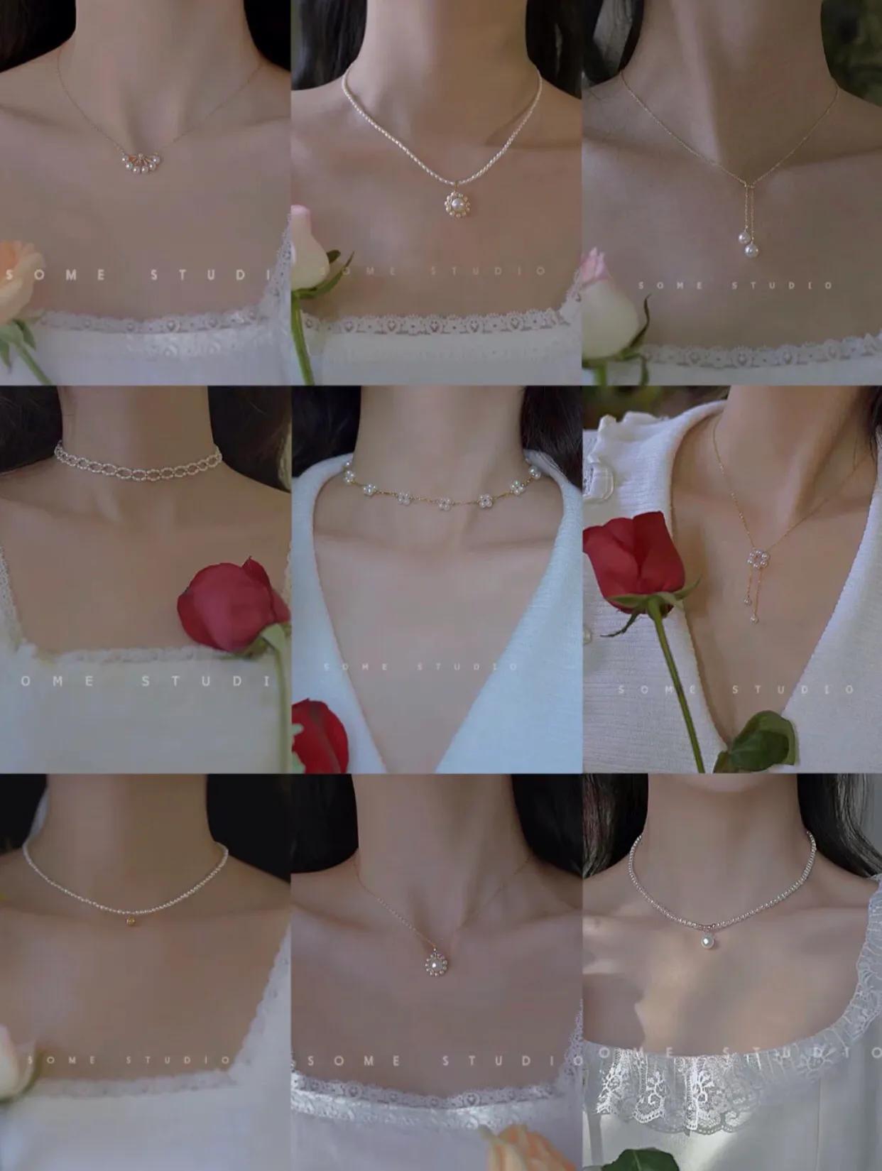 女士锁骨链店铺推荐,小众高级感锁骨链带铃铛