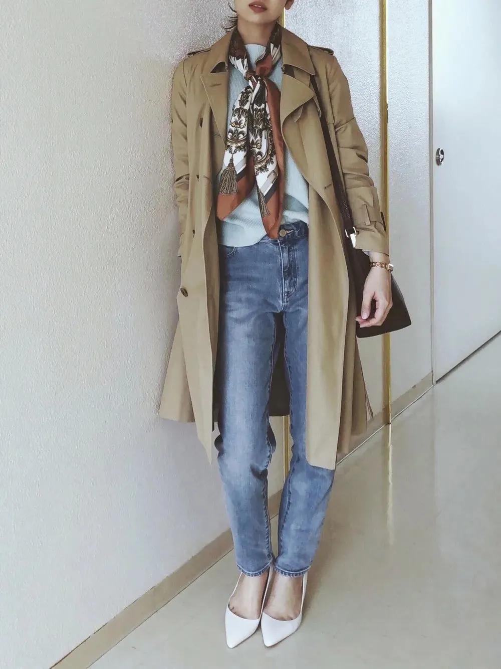 一条丝巾戴出高级感,一条很长的丝巾怎么穿搭