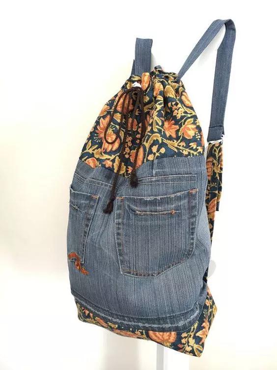 牛仔裤改包包做法大全简单,旧牛仔裤的超实用改造成品