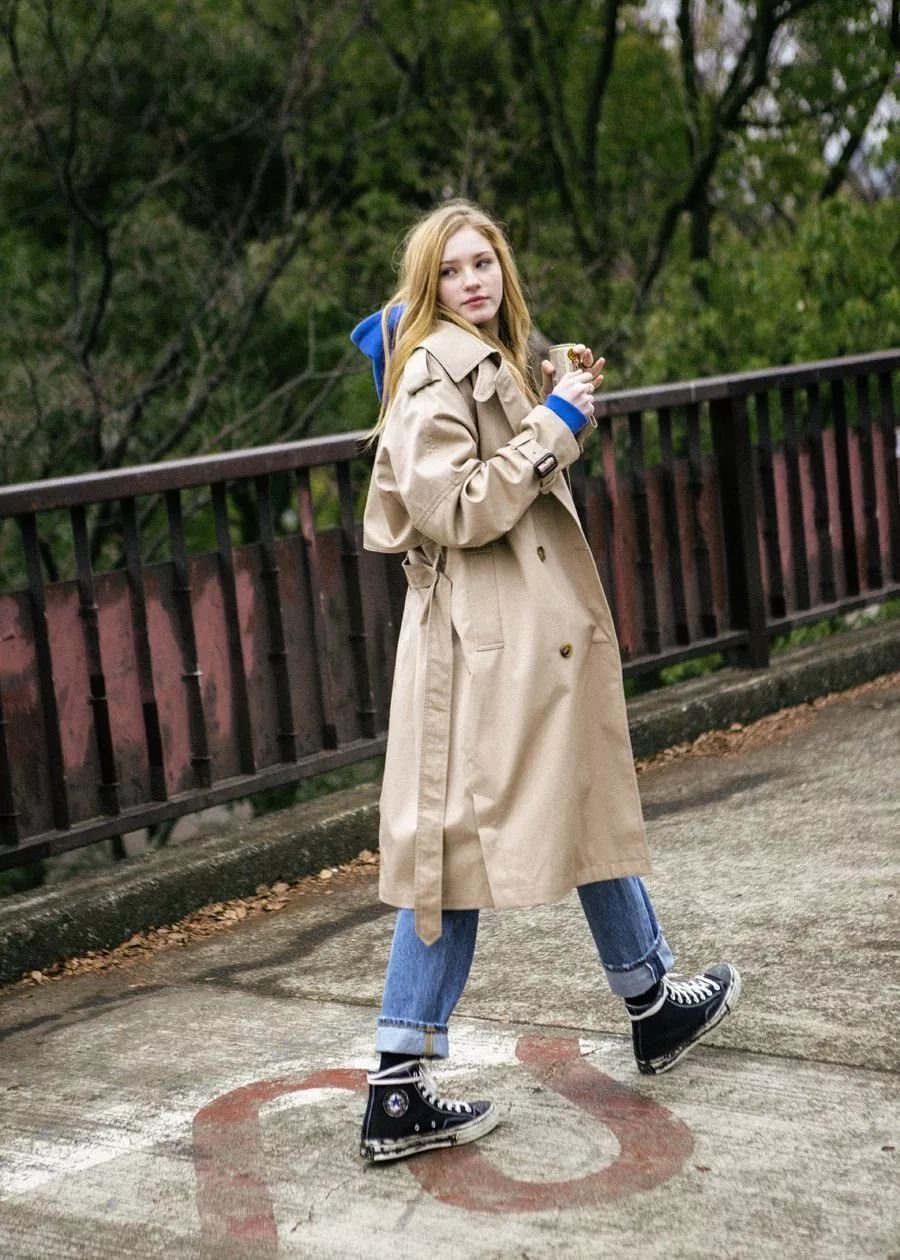 小个子长款大衣如何拯救,长款大衣怎么穿不压个子