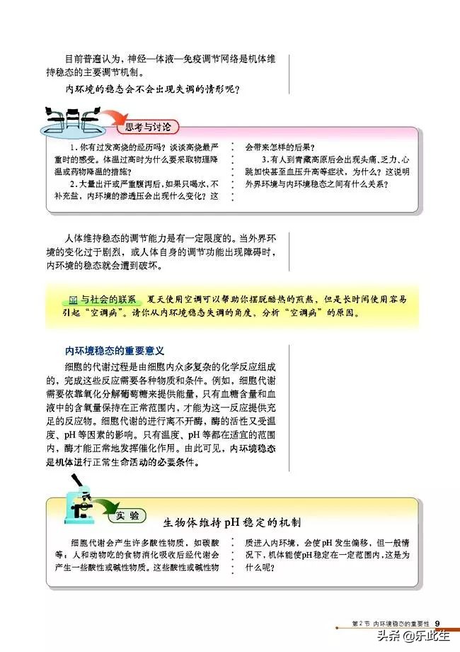 高中生物必修3电子教材,必修三稳态与环境的知识点人教版