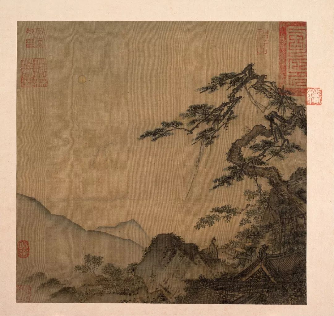 南宋画家马远的山水画,南宋山水画家马远踏歌图局部