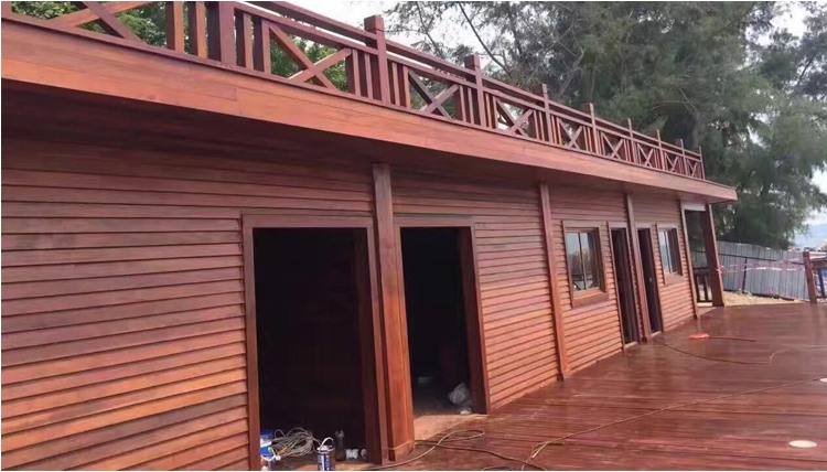 江苏南美菠萝格木屋,菠萝格木材木屋