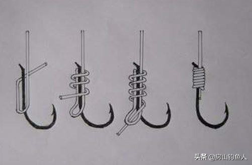 既简单又牢固的绑鱼钩方法,五种常用鱼钩的绑法总有一种适合