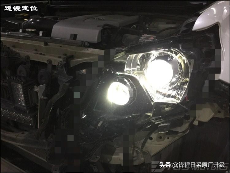 18款普拉多led大灯换灯泡,普拉多大灯改成透镜
