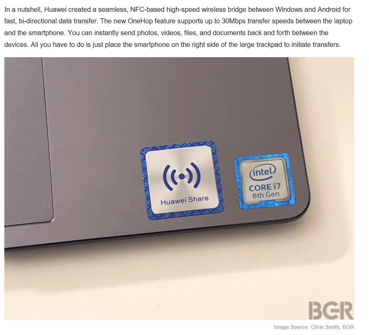 华为黑科技一碰传,华为黑科技打脸苹果三星