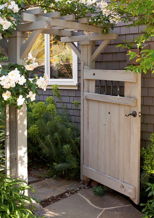 庭院栅栏门锁具,极简庭院栅栏门