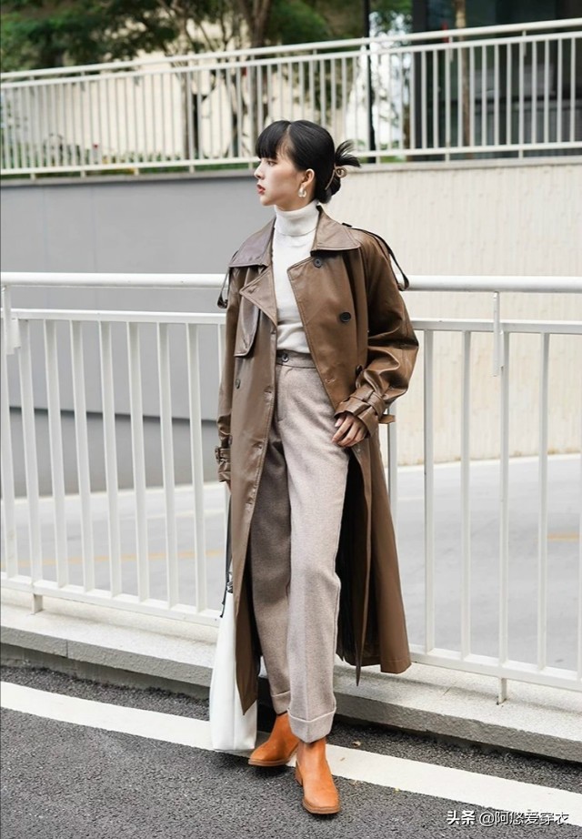 矮个子微胖145-150裤子加绒修身,个矮腿粗女生穿衣搭配